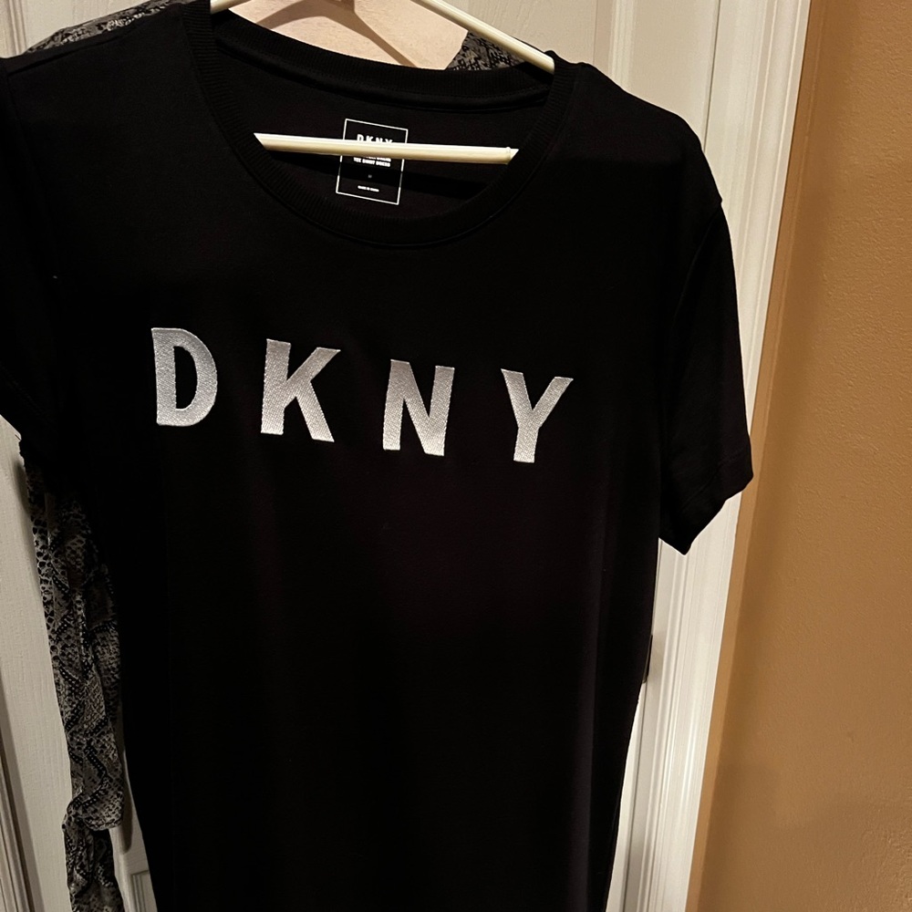 DKNY Black Dress with White Logo